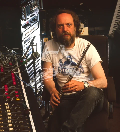 Ian Anderson (Jethro Tull) in his studio 1989